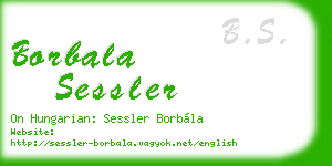 borbala sessler business card